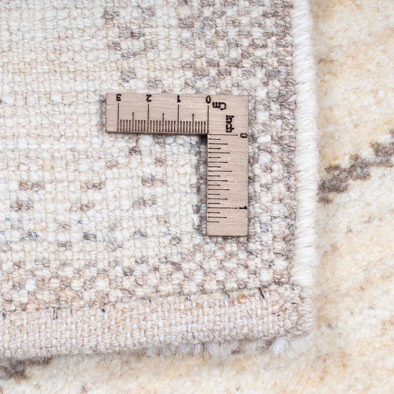 Biegacz Dywan Gabbeh - Loribaft Perski - 345 x 75 cm - beżowy