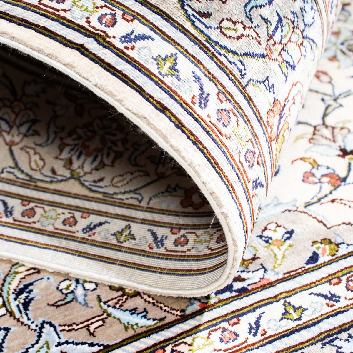 Dywan perski - Ghom - 121 x 80 cm - beżowy