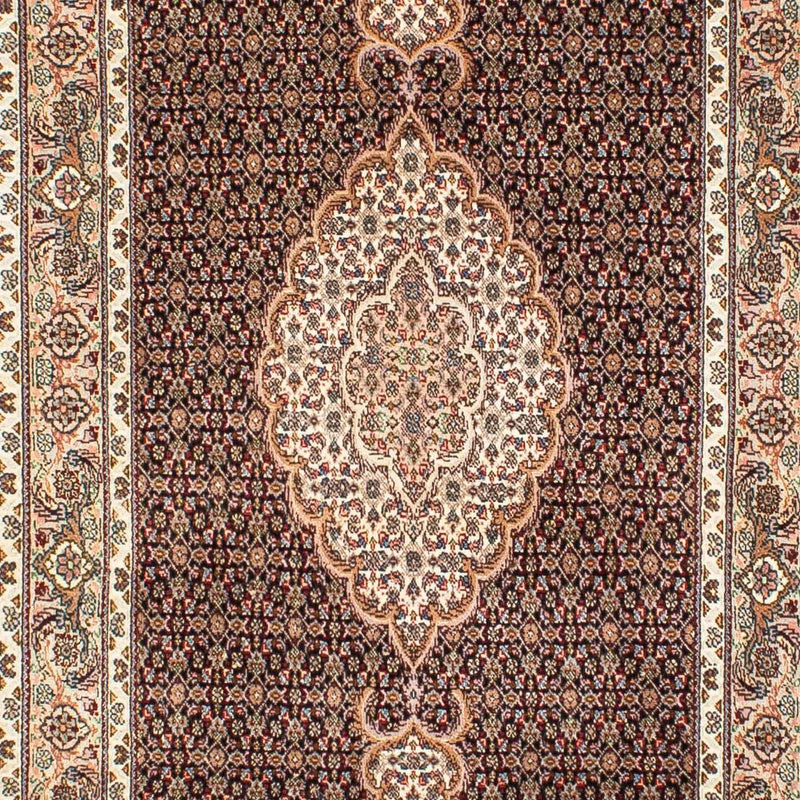 Biegacz Dywan perski - Tabriz - 302 x 82 cm - ciemnoniebieski