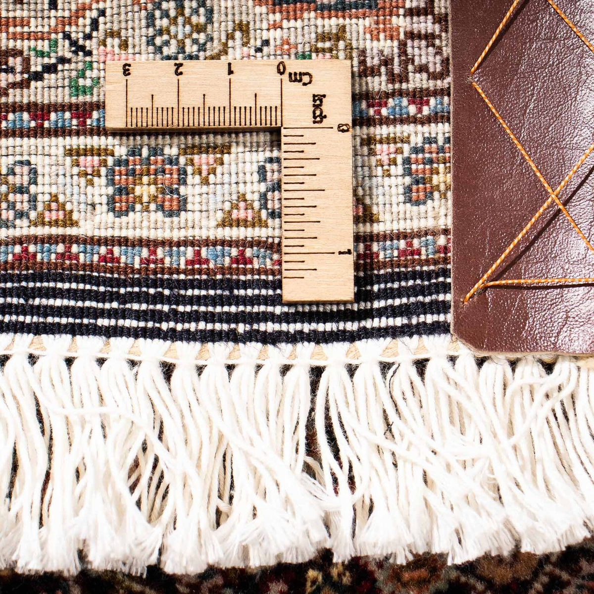 Biegacz Dywan perski - Tabriz - 302 x 82 cm - ciemnoniebieski