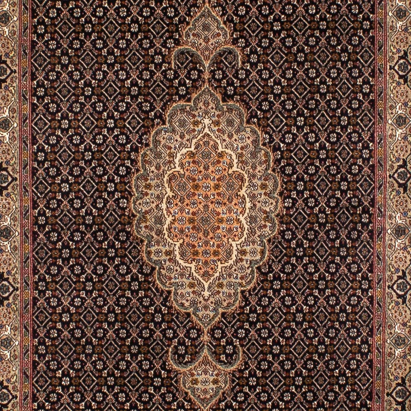Biegacz Dywan perski - Tabriz - 295 x 77 cm - ciemnoniebieski