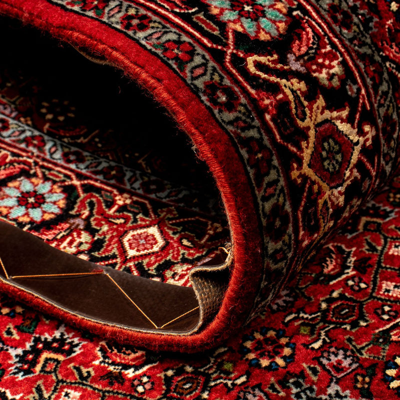 Biegacz Dywan perski - Bijar - 290 x 82 cm - ciemna czerwień