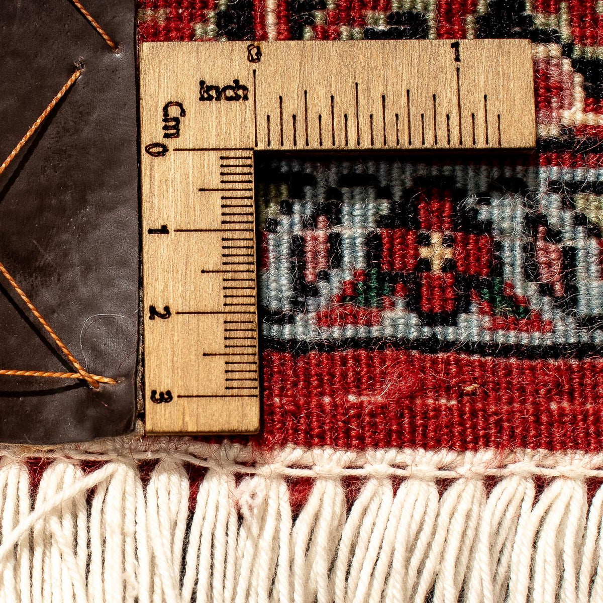 Biegacz Dywan perski - Bijar - 290 x 82 cm - ciemna czerwień