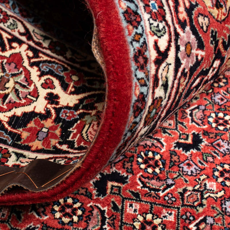 Dywan perski - Bijar kwadratowy  - 200 x 197 cm - ciemna czerwień