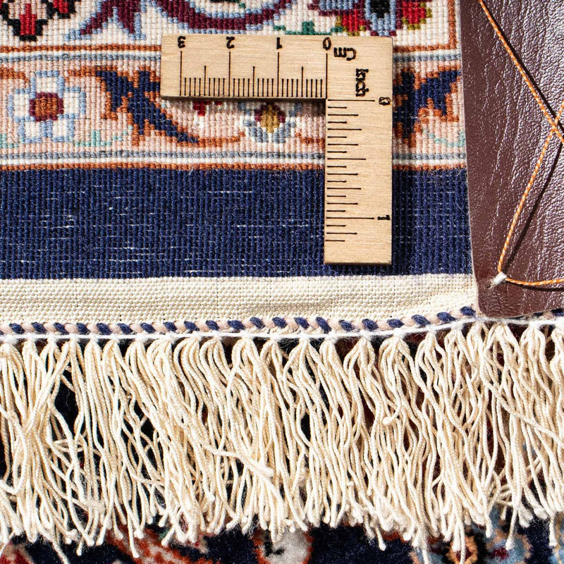 Dywan perski - Isfahan - Premium - 218 x 145 cm - ciemnoniebieski