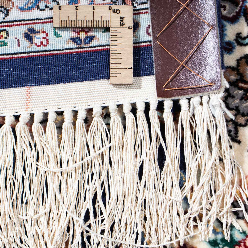 Dywan perski - Isfahan - Premium - 200 x 130 cm - ciemnoniebieski