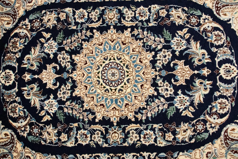 Dywan perski - Nain - Premium - 148 x 100 cm - ciemnoniebieski