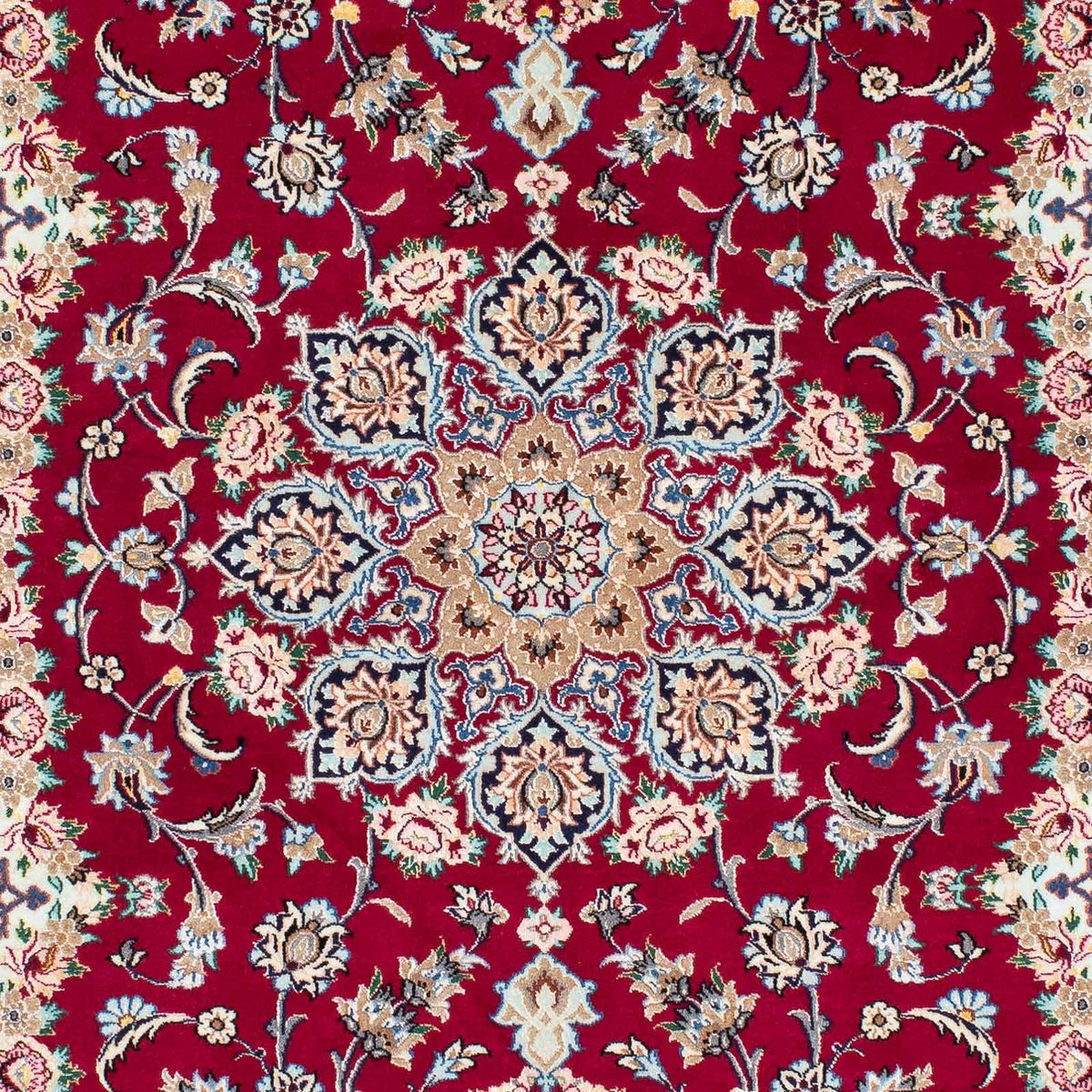 Dywan perski - Isfahan - Premium - 194 x 131 cm - ciemna czerwień
