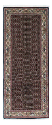 Biegacz Dywan perski - Tabriz - 209 x 85 cm - ciemnoniebieski