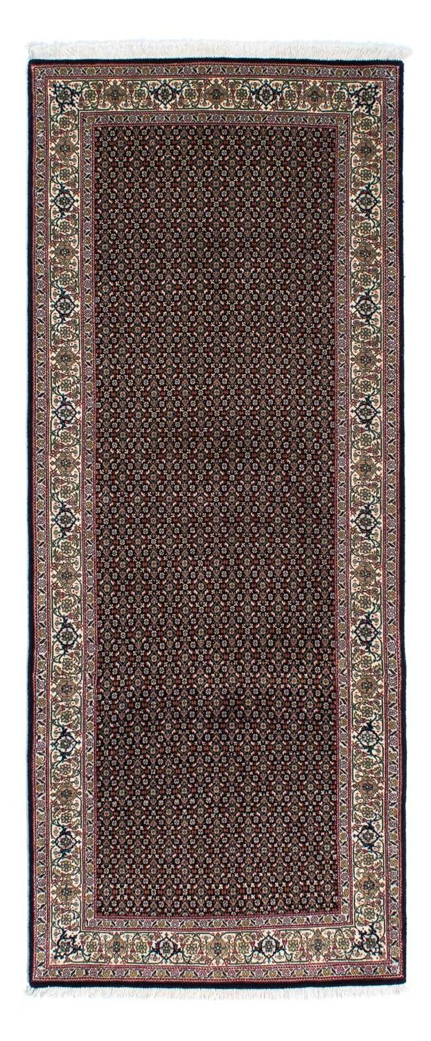 Biegacz Dywan perski - Tabriz - 209 x 85 cm - ciemnoniebieski