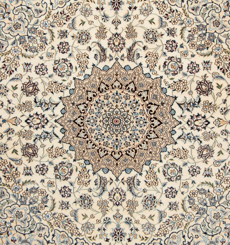 Dywan perski - Nain - Królewski kwadratowy  - 202 x 201 cm - beżowy