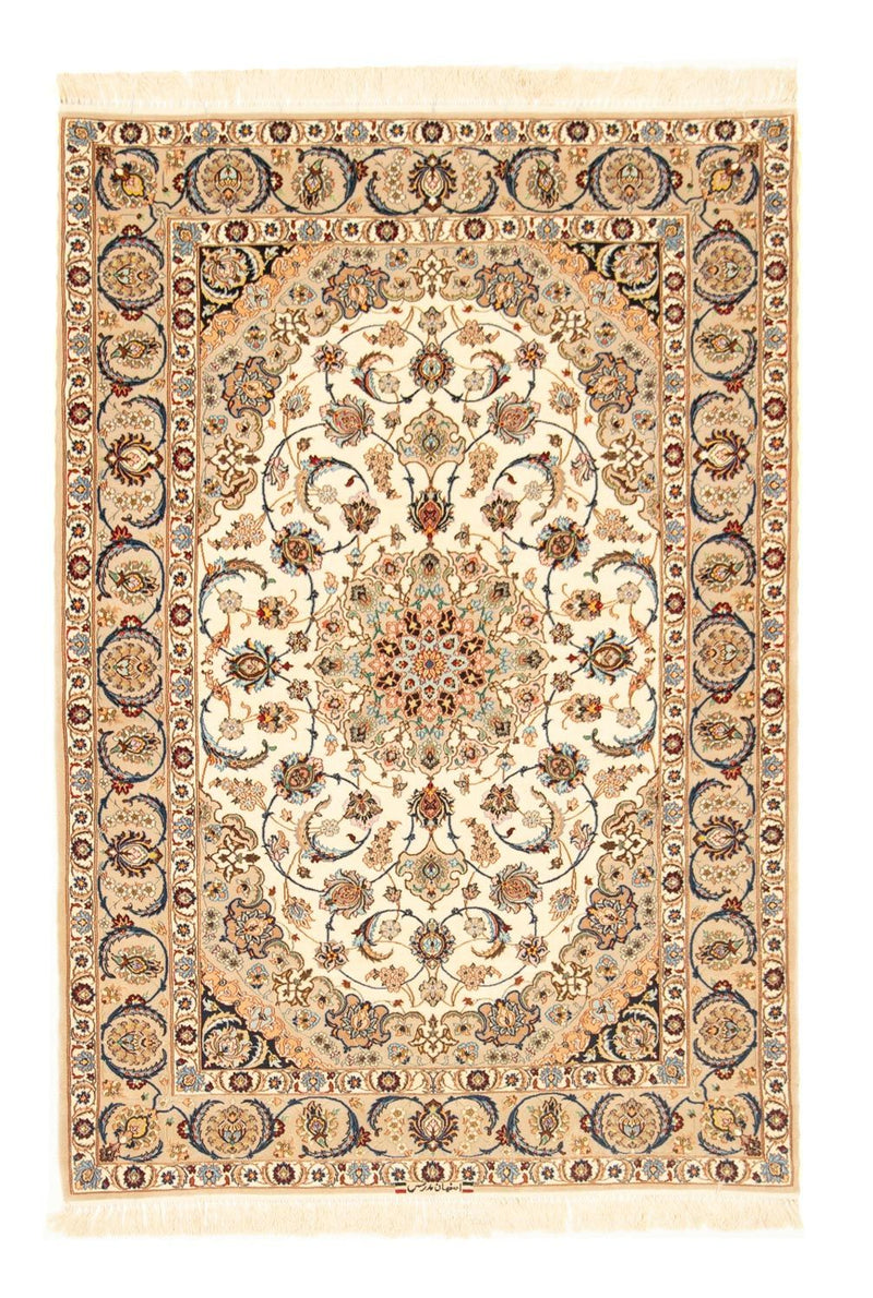 Dywan perski - Isfahan - Premium - 163 x 111 cm - beżowy