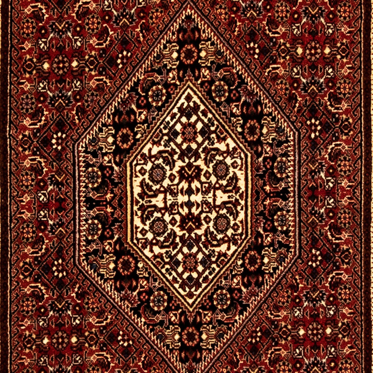 Biegacz Dywan perski - Bijar - 250 x 73 cm - wielokolorowy