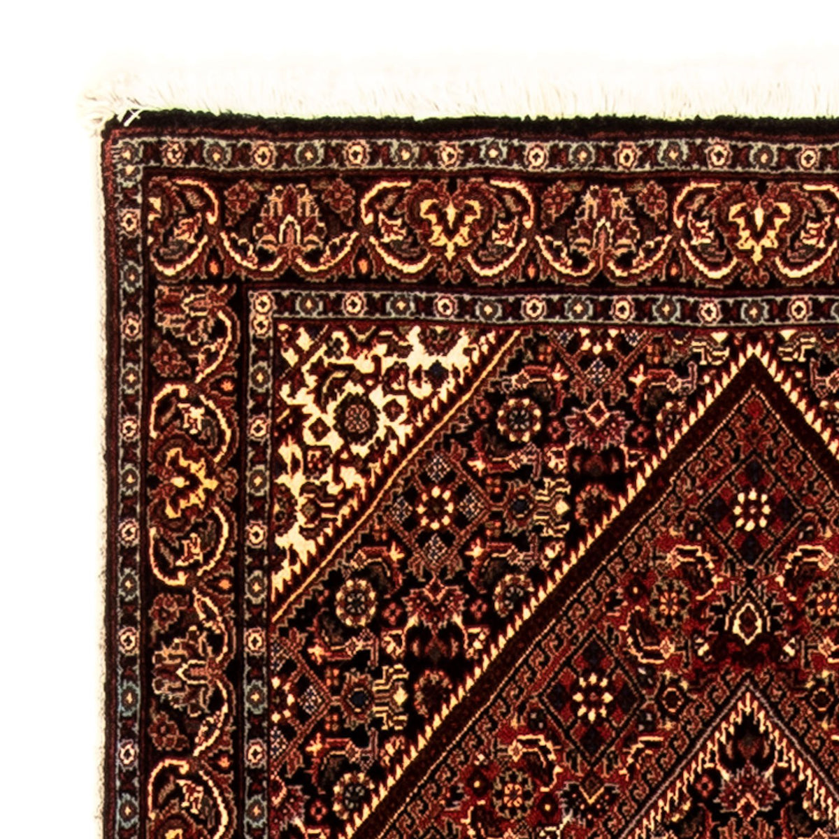 Biegacz Dywan perski - Bijar - 250 x 73 cm - wielokolorowy