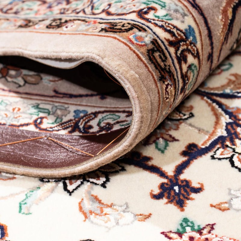 Dywan perski - Isfahan - Premium - 201 x 130 cm - beżowy