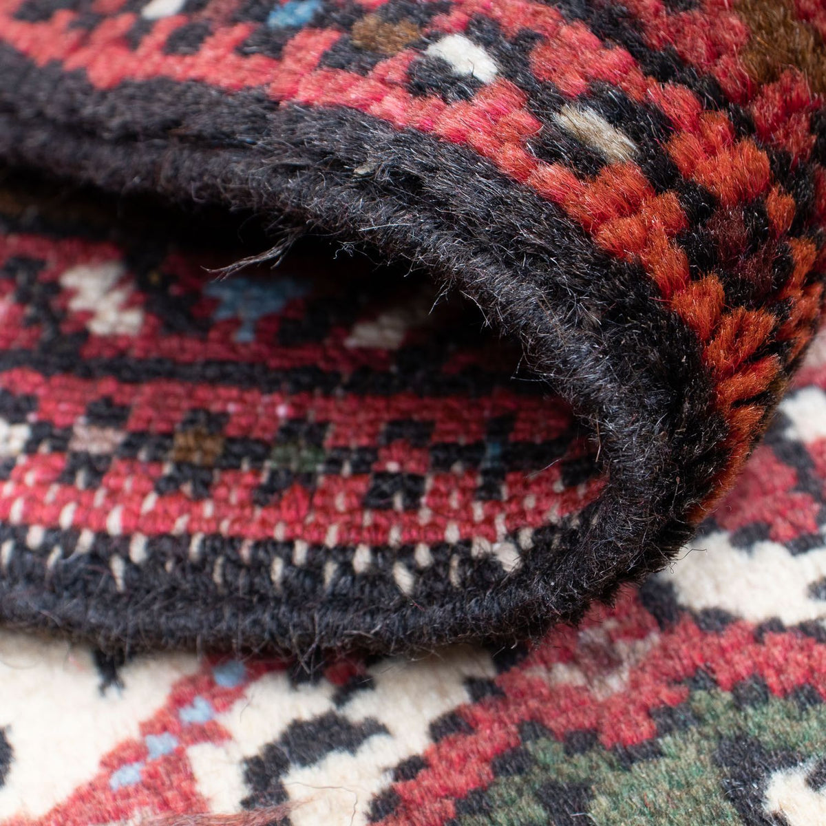 Perski dywan - Nomadyczny - 106 x 64 cm - ciemna czerwień