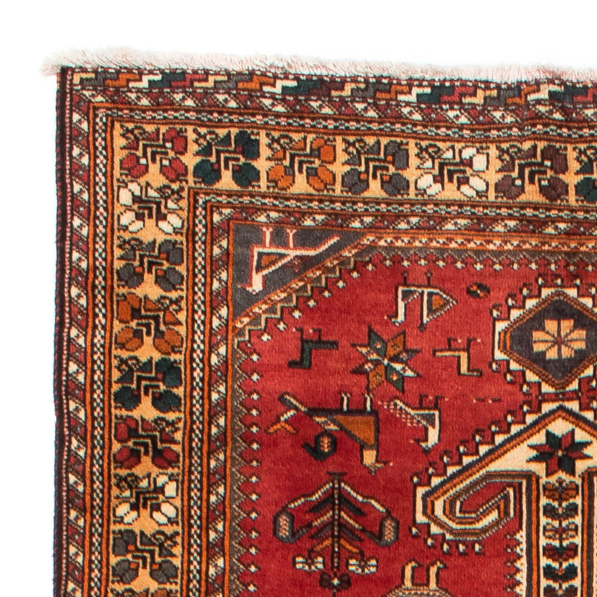 Biegacz Perski dywan - Nomadyczny - 361 x 108 cm - ciemna czerwień