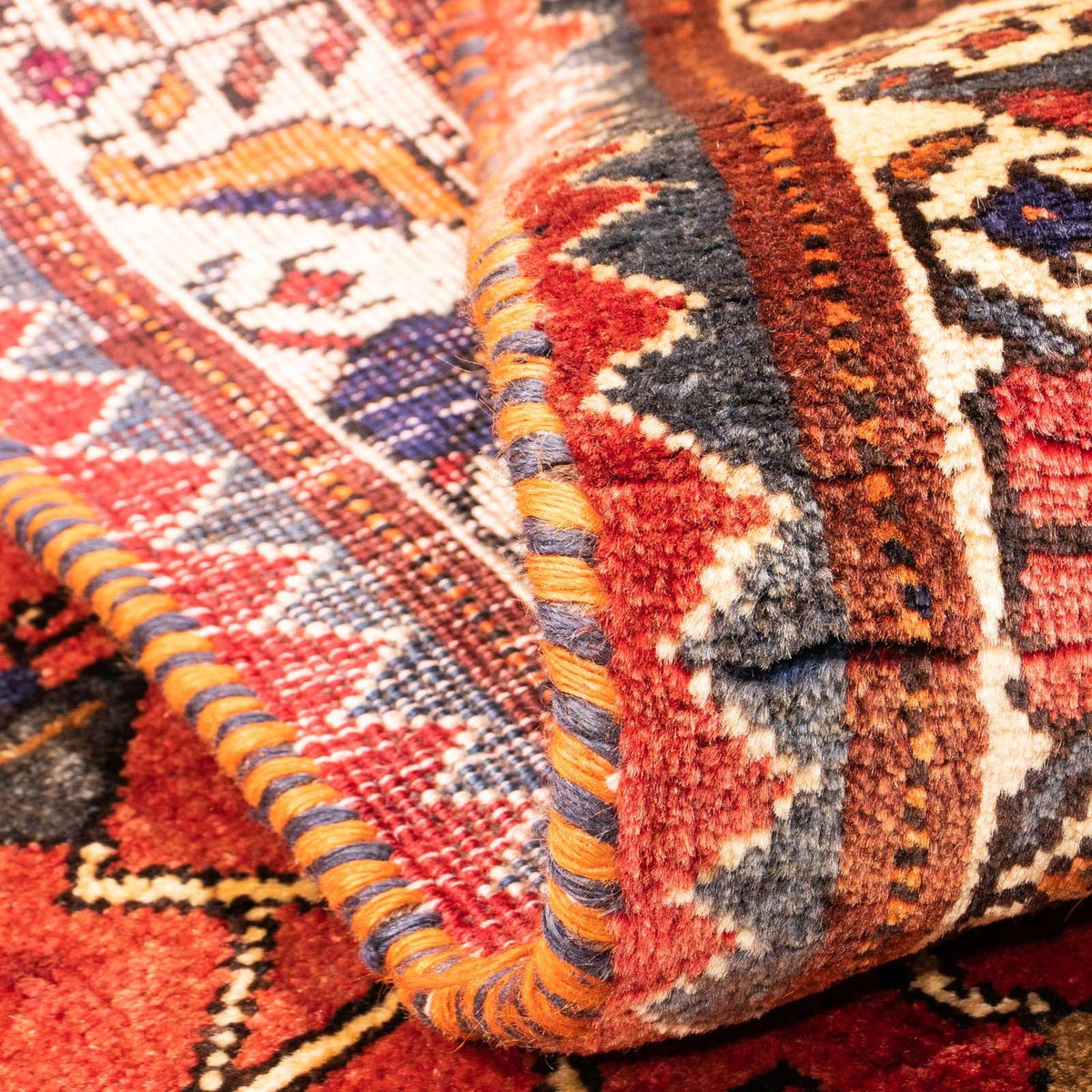 Perski dywan - Nomadyczny - 170 x 118 cm - ciemna czerwień