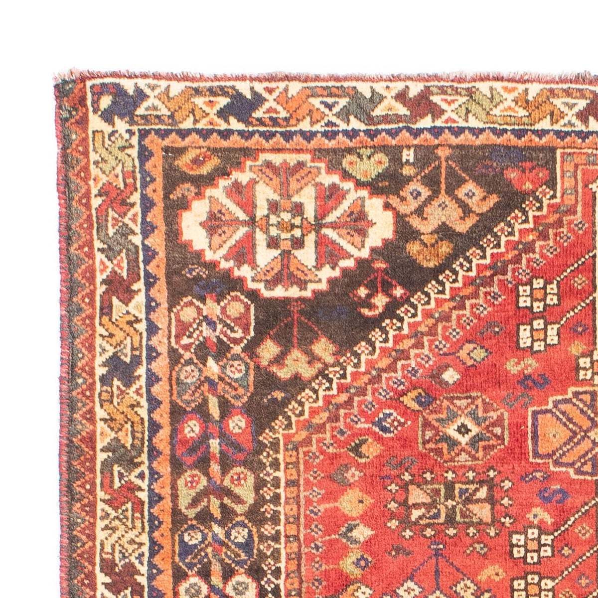 Perski dywan - Nomadyczny - 153 x 106 cm - ciemna czerwień