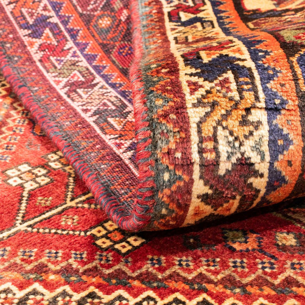 Perski dywan - Nomadyczny - 153 x 106 cm - ciemna czerwień