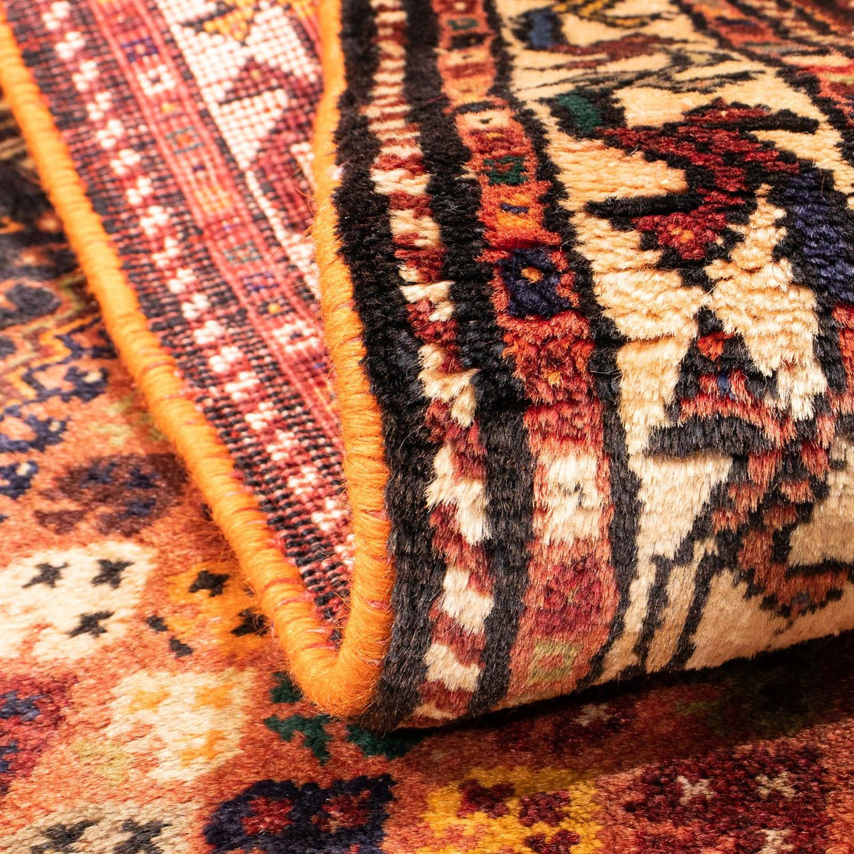 Perski dywan - Nomadyczny - 160 x 112 cm - jasna czerwień