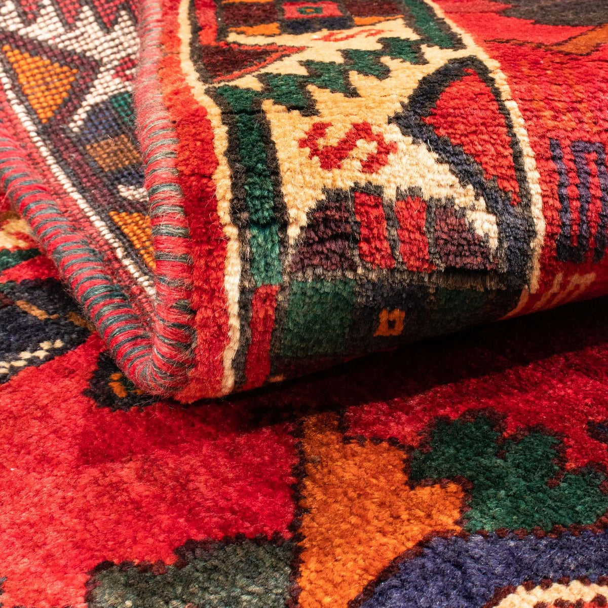 Perski dywan - Nomadyczny - 159 x 117 cm - ciemna czerwień