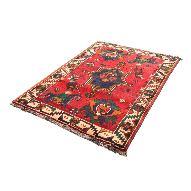 Perski dywan - Nomadyczny - 159 x 117 cm - ciemna czerwień