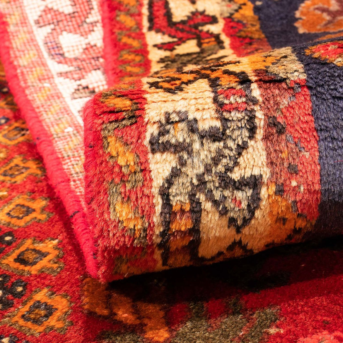 Perski dywan - Nomadyczny - 159 x 106 cm - ciemna czerwień