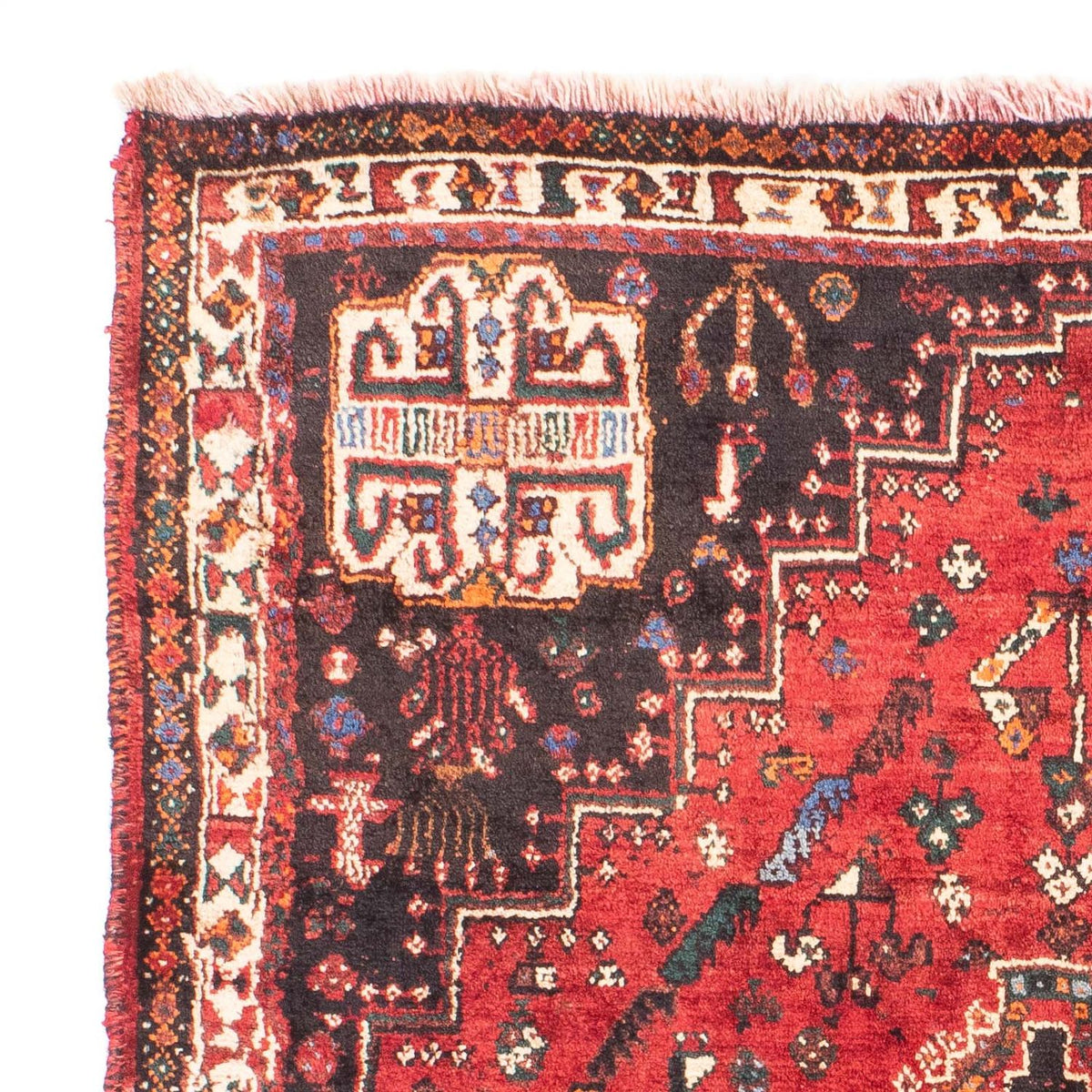 Perski dywan - Nomadyczny - 162 x 117 cm - ciemna czerwień