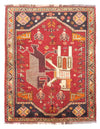 Shiraz Dywan 120x167cm - Dywan perski - Prostokątny / Ciemna czerwień / 120 x 167 cm Prostokątny