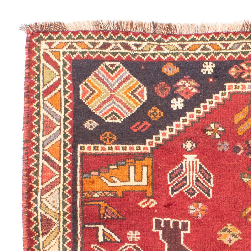 Perski dywan - Nomadyczny - 167 x 120 cm - ciemna czerwień