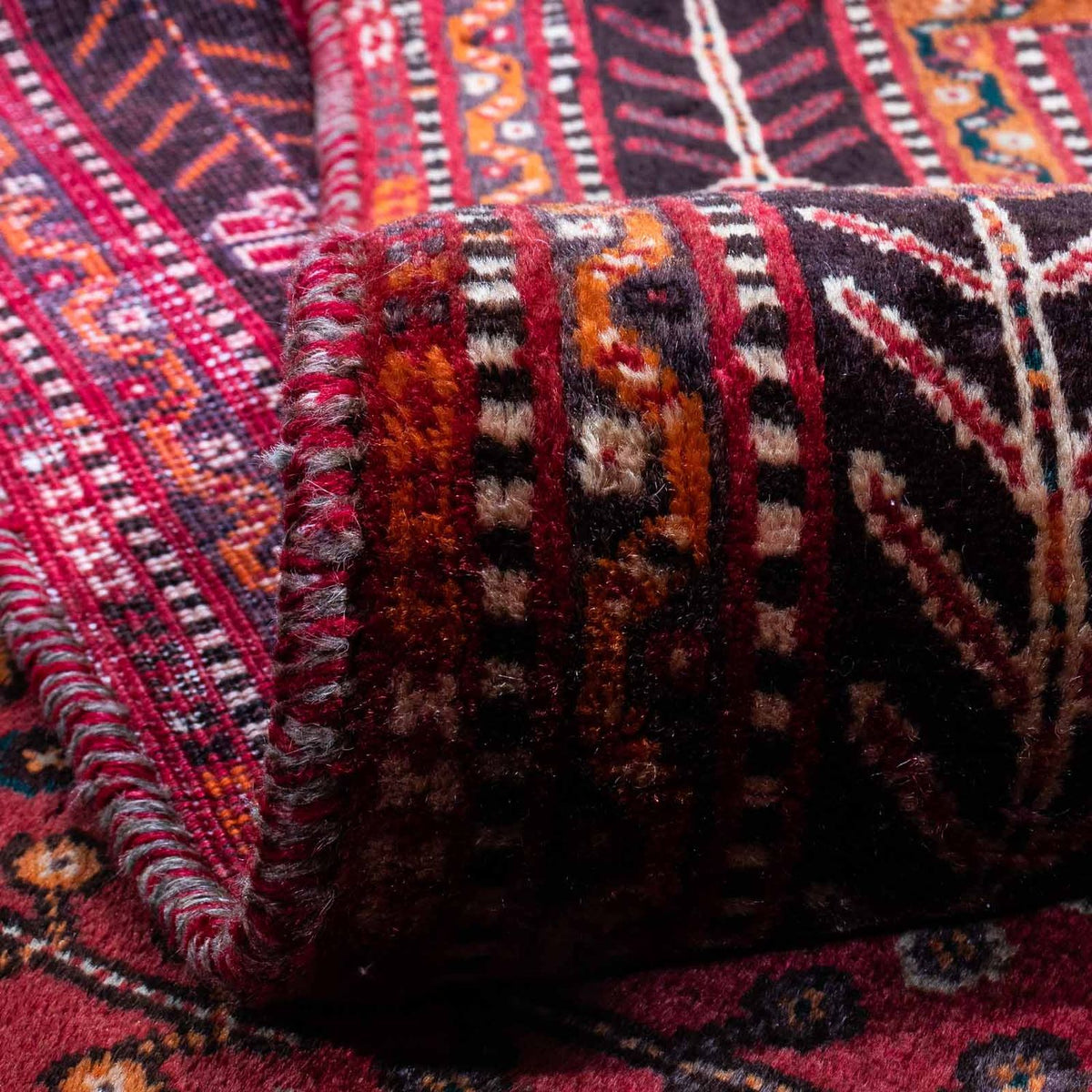 Perski dywan - Nomadyczny - 253 x 160 cm - ciemna czerwień