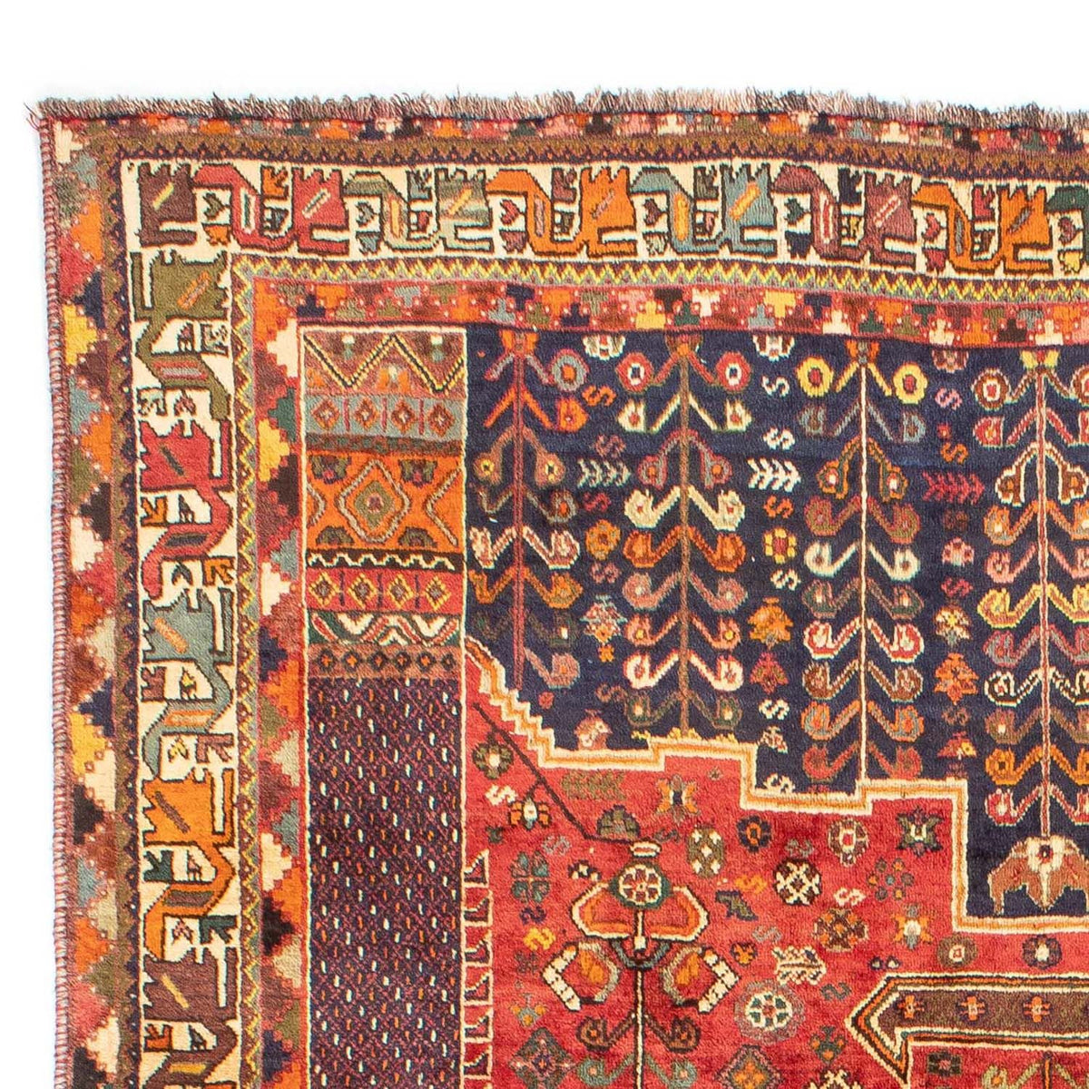 Perski dywan - Nomadyczny - 283 x 185 cm - czerwony