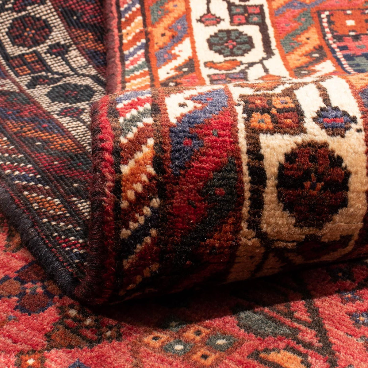 Perski dywan - Nomadyczny - 308 x 206 cm - czerwony