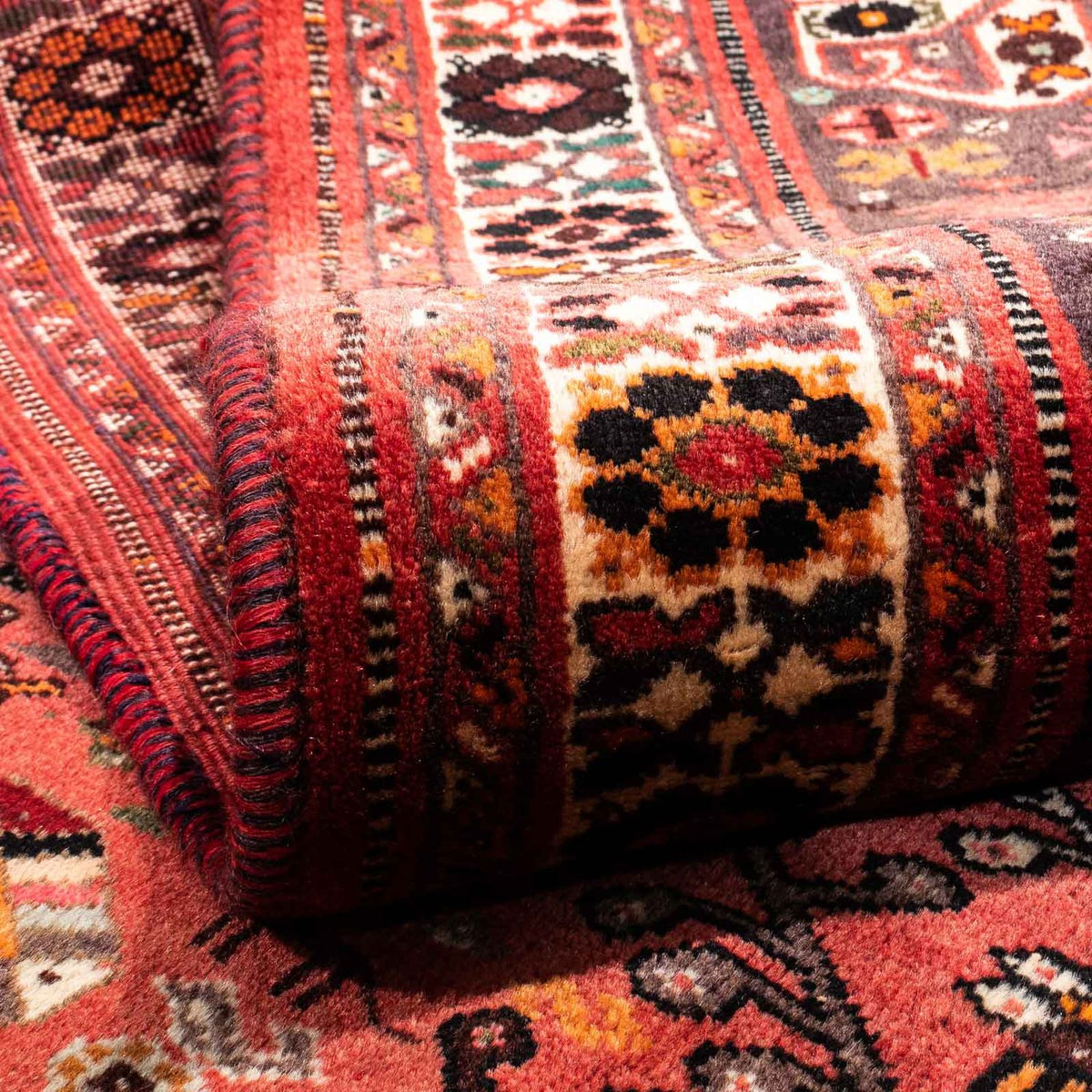 Perski dywan - Nomadyczny - 243 x 174 cm - ciemna czerwień