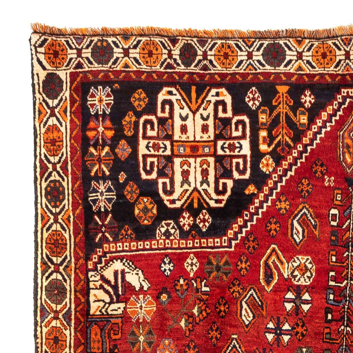 Perski dywan - Nomadyczny - 247 x 153 cm - ciemna czerwień