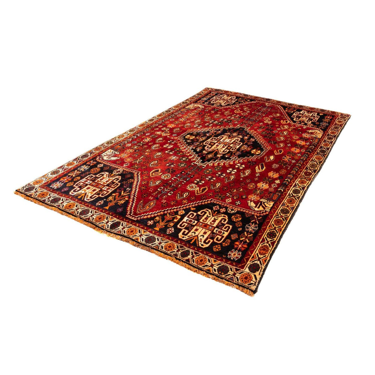 Perski dywan - Nomadyczny - 247 x 153 cm - ciemna czerwień