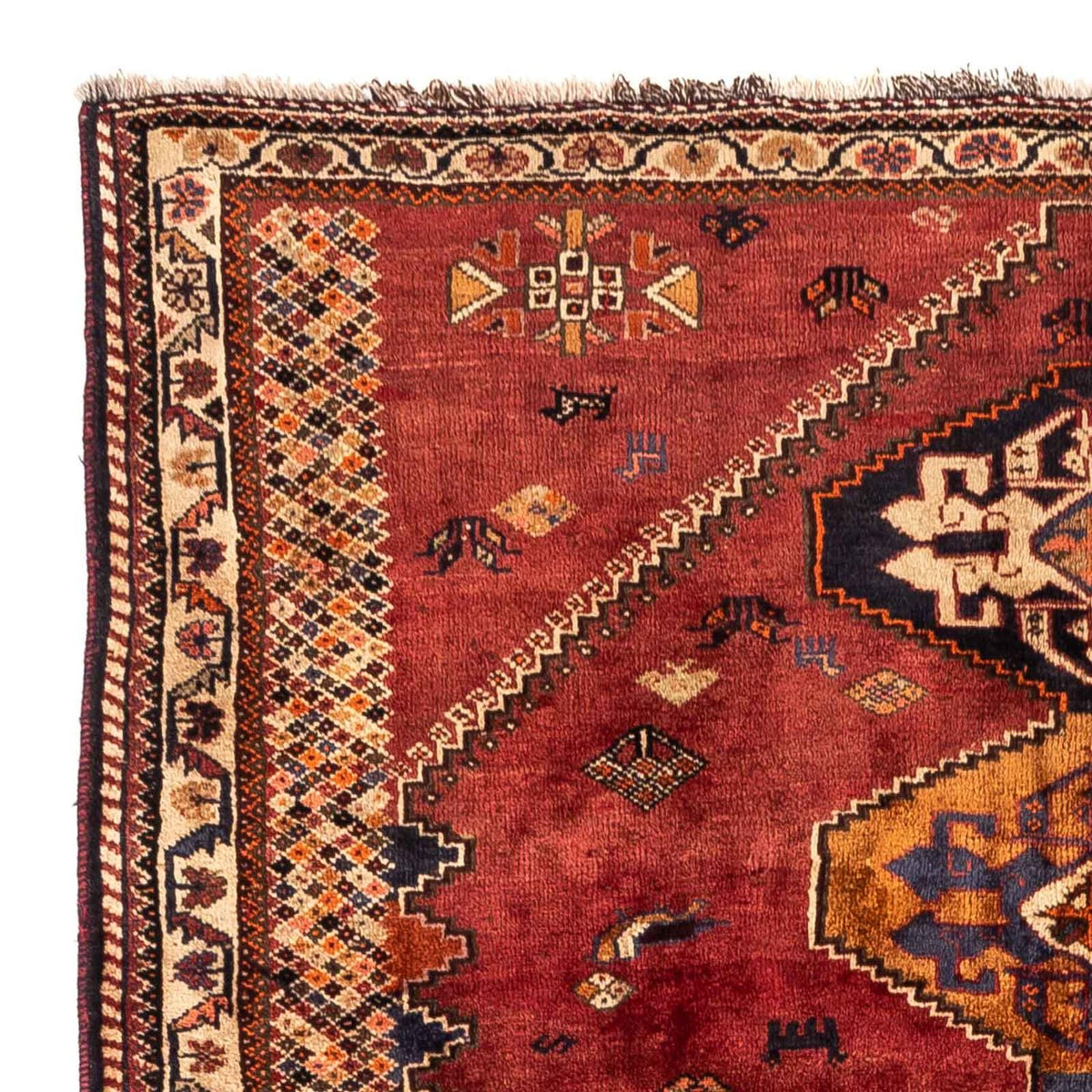 Perski dywan - Nomadyczny - 238 x 174 cm - ciemna czerwień