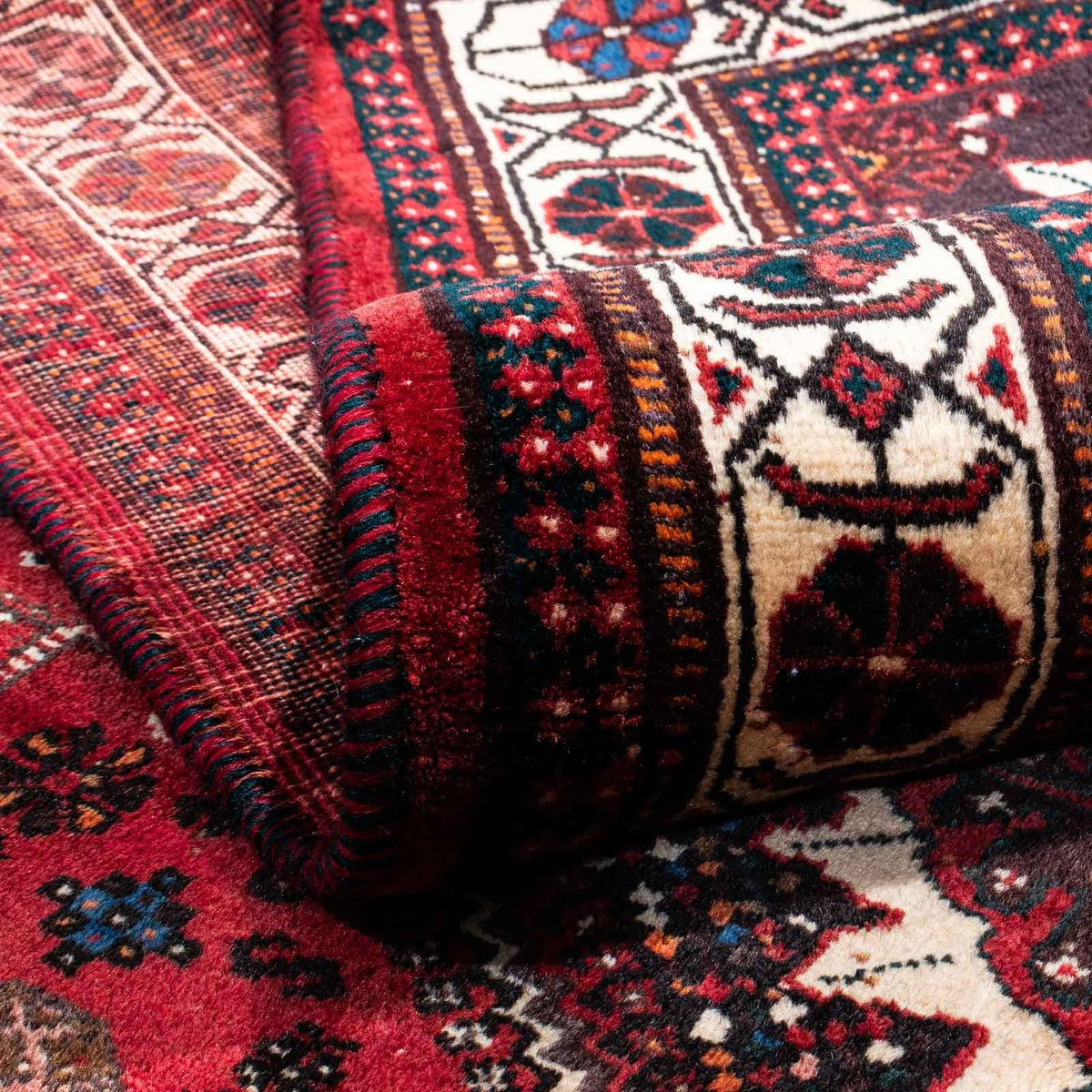 Perski dywan - Nomadyczny - 244 x 183 cm - ciemna czerwień