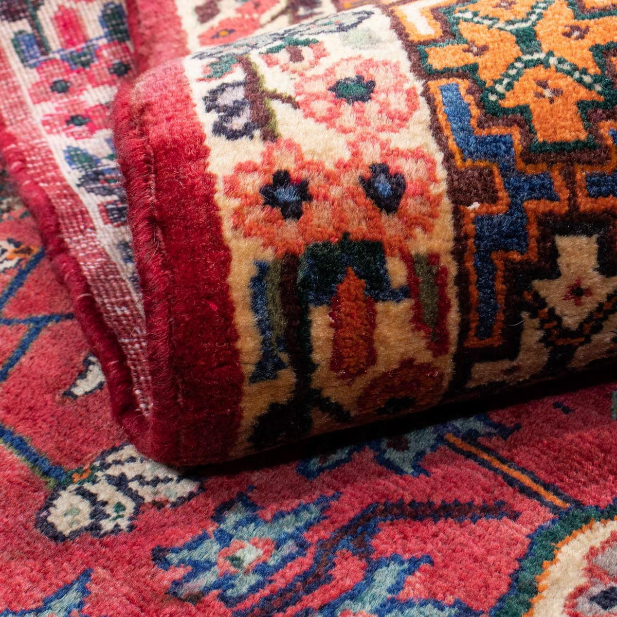 Perski dywan - Nomadyczny - 274 x 203 cm - czerwony