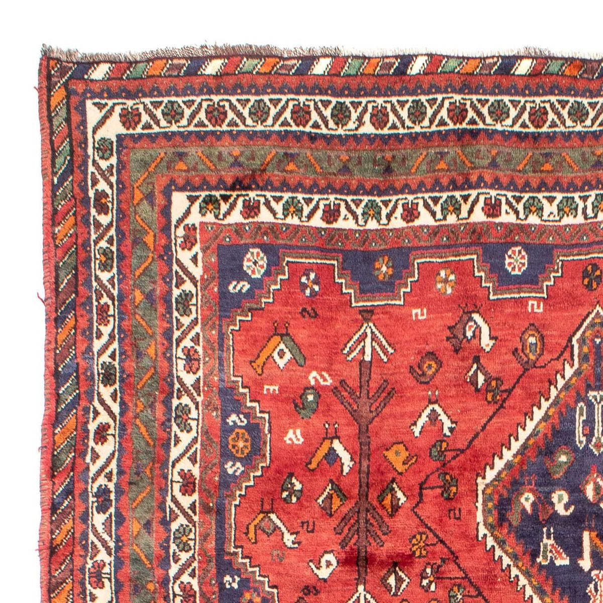 Perski dywan - Nomadyczny - 290 x 208 cm - czerwony