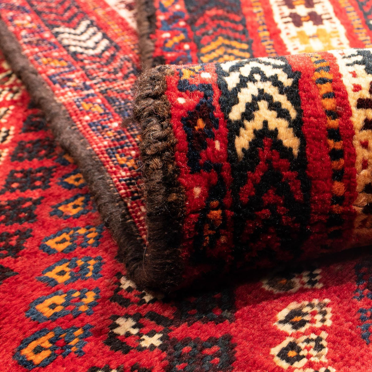 Perski dywan - Nomadyczny - 277 x 193 cm - ciemna czerwień