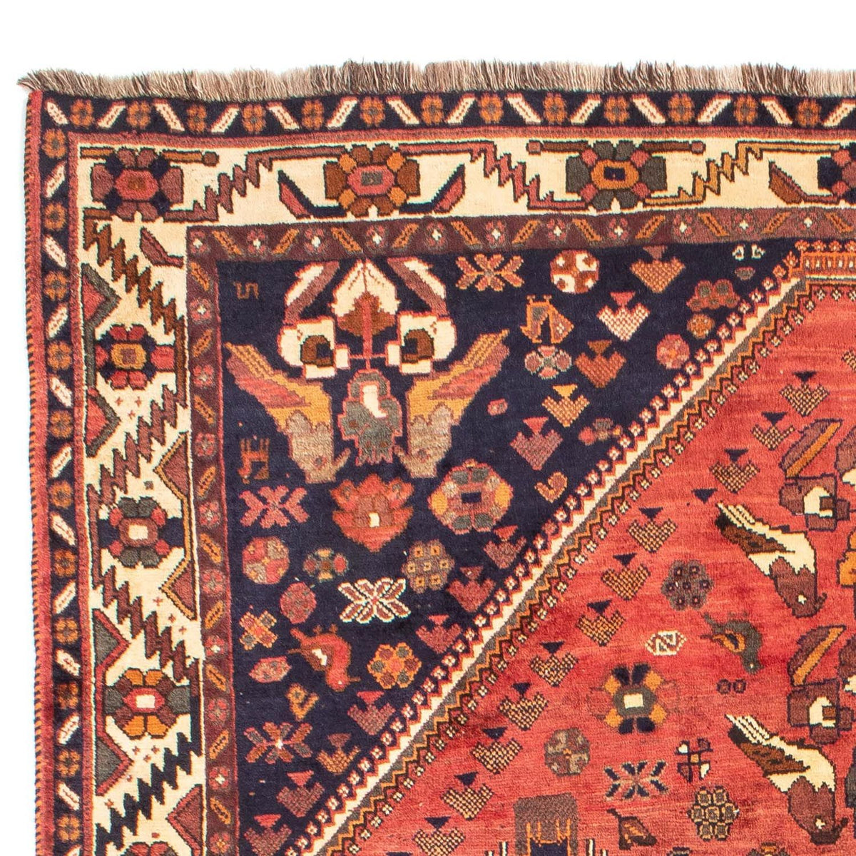 Perski dywan - Nomadyczny - 305 x 220 cm - jasna czerwień