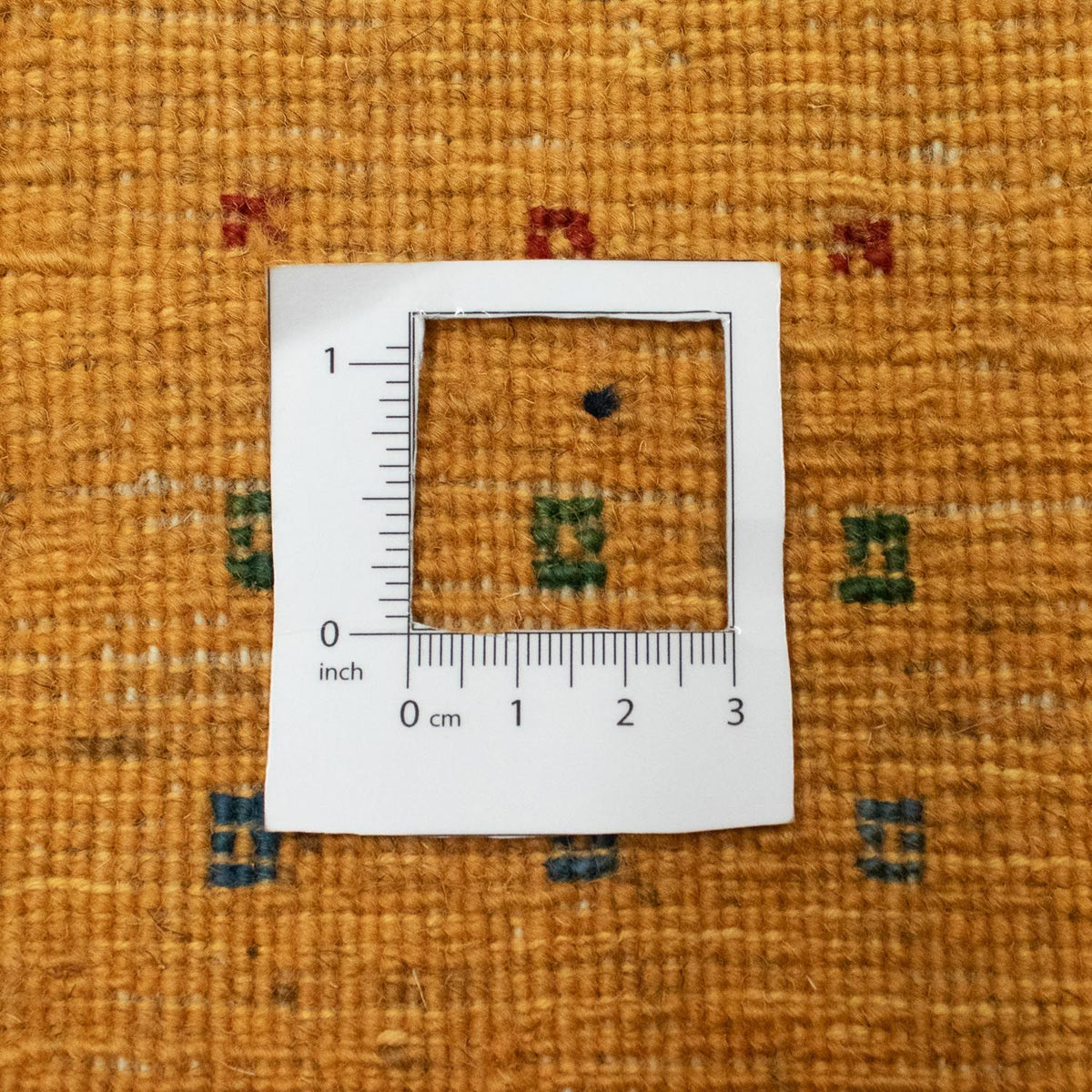 Biegacz Dywan Gabbeh - Loribaft Perski - 197 x 83 cm - złoto