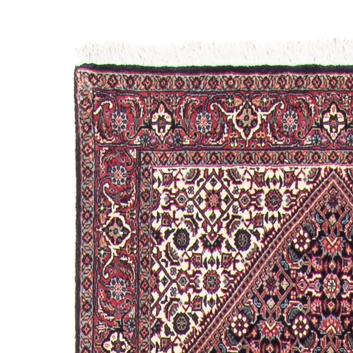 Biegacz Dywan perski - Bijar - 395 x 81 cm - beżowy