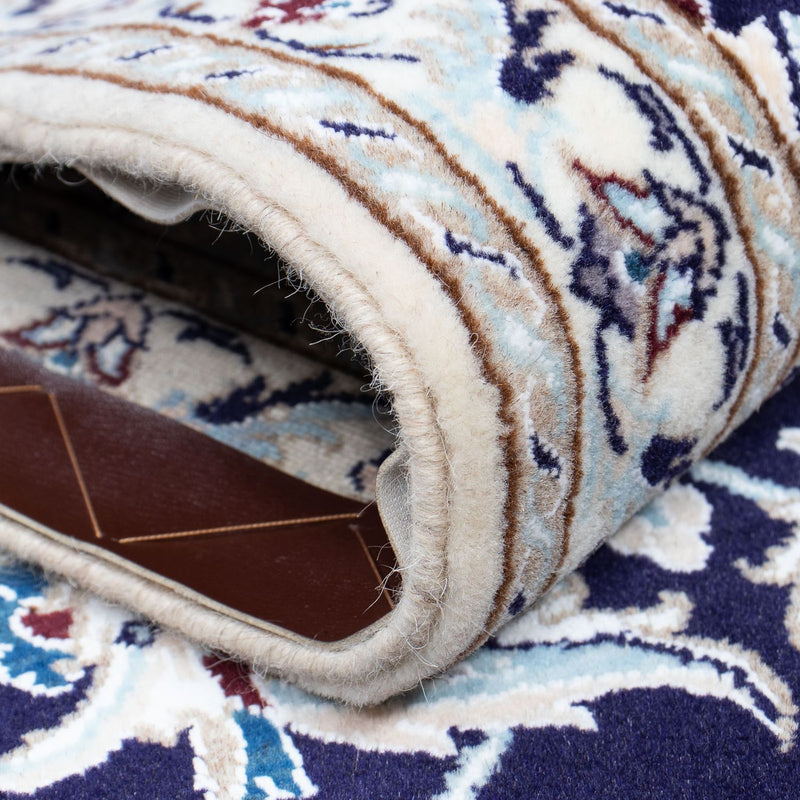 Biegacz Dywan perski - Nain - Królewski - 367 x 75 cm - ciemnoniebieski