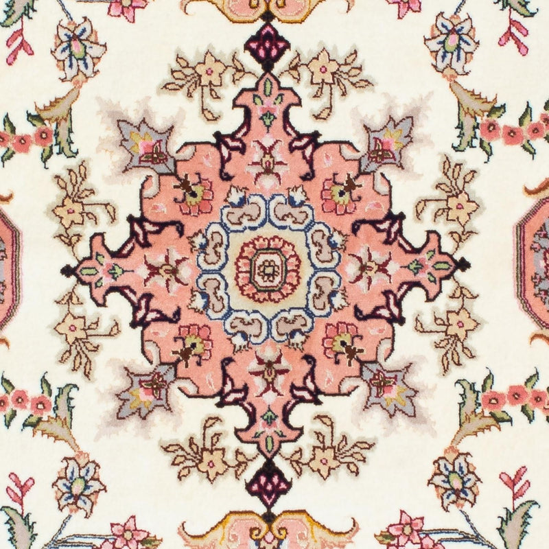 Biegacz Dywan perski - Tabriz - Królewski - 215 x 81 cm - beżowy