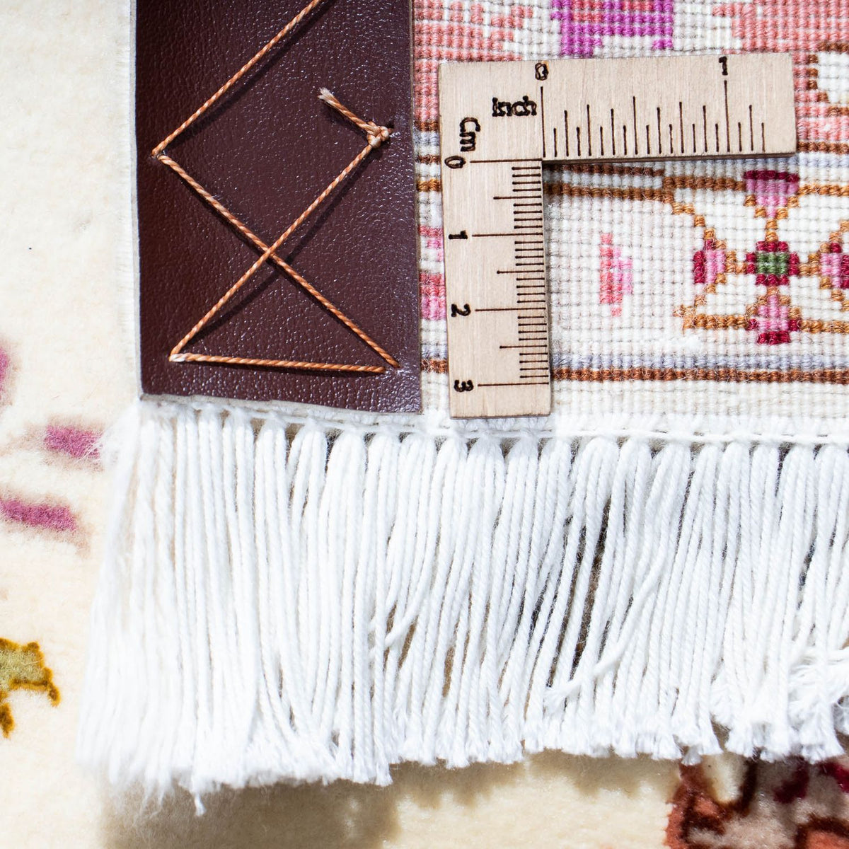 Biegacz Dywan perski - Tabriz - Królewski - 215 x 81 cm - beżowy