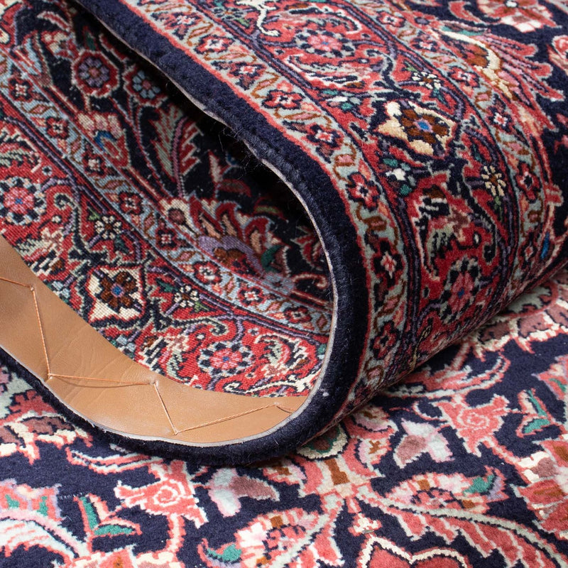 Biegacz Dywan perski - Bijar - 298 x 83 cm - ciemnoniebieski