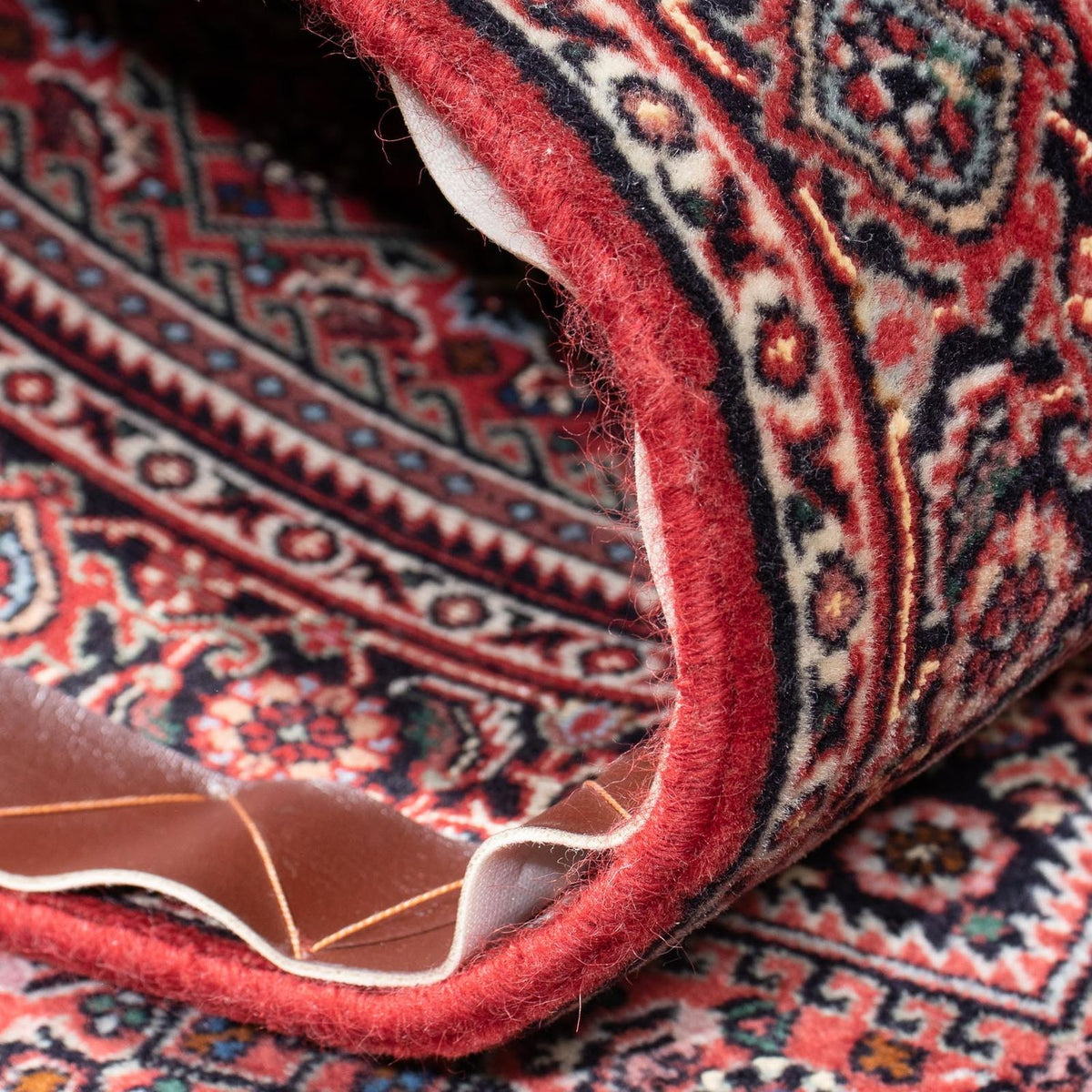 Biegacz Dywan perski - Bijar - 294 x 90 cm - jasna czerwień